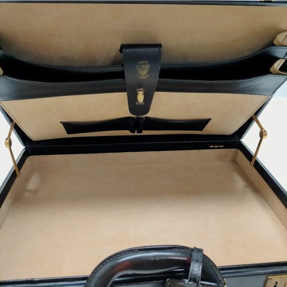 💎✨Beautiful✨💎Authentic Vintage Gucci Hand Bag Black Leather - Picture 8 of 9